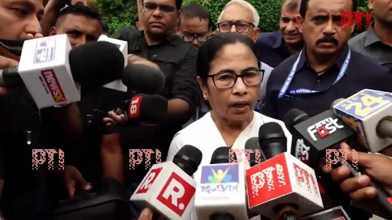 West Bengal Chief Minister Mamata Banerjee West Bengal stages a walks out of the Niti Aayog