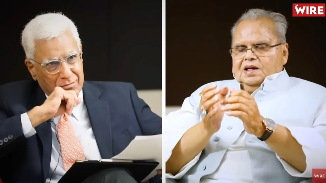 Karan Thapar and Satya Pal Malik