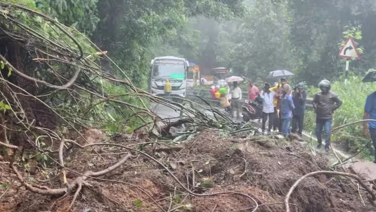 Ooty-Mettupalayam road landslip