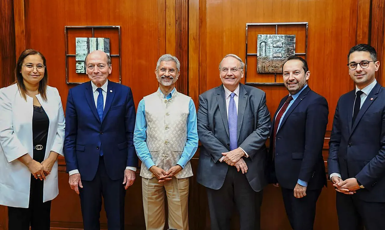 S. Jaishankar meets French delegation