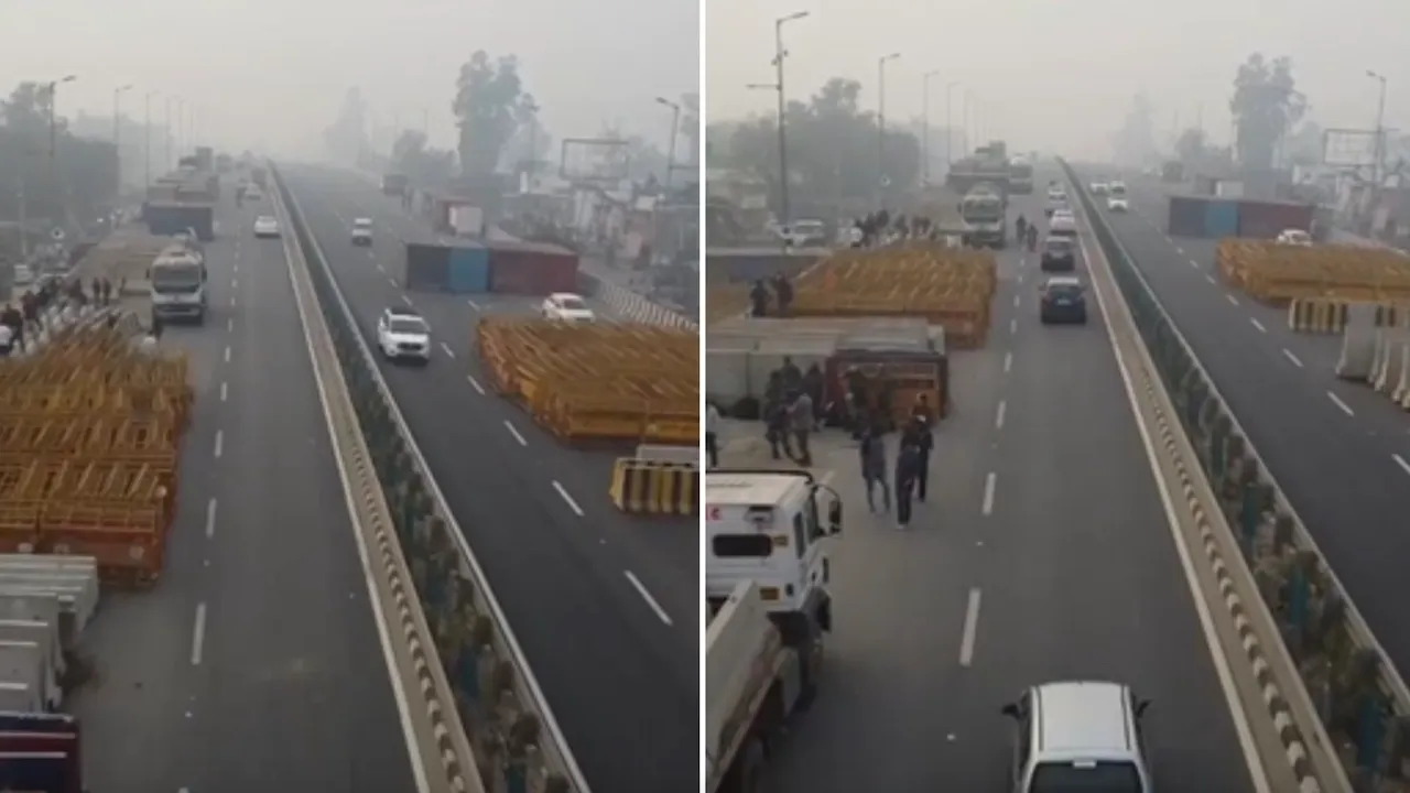 Farmers protest security