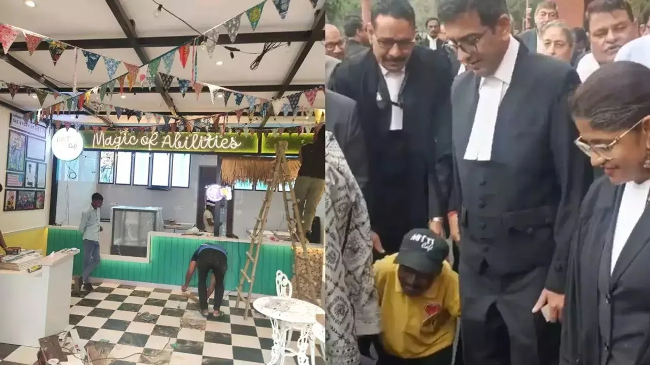 D Y Chandrachud inaugurates cafe