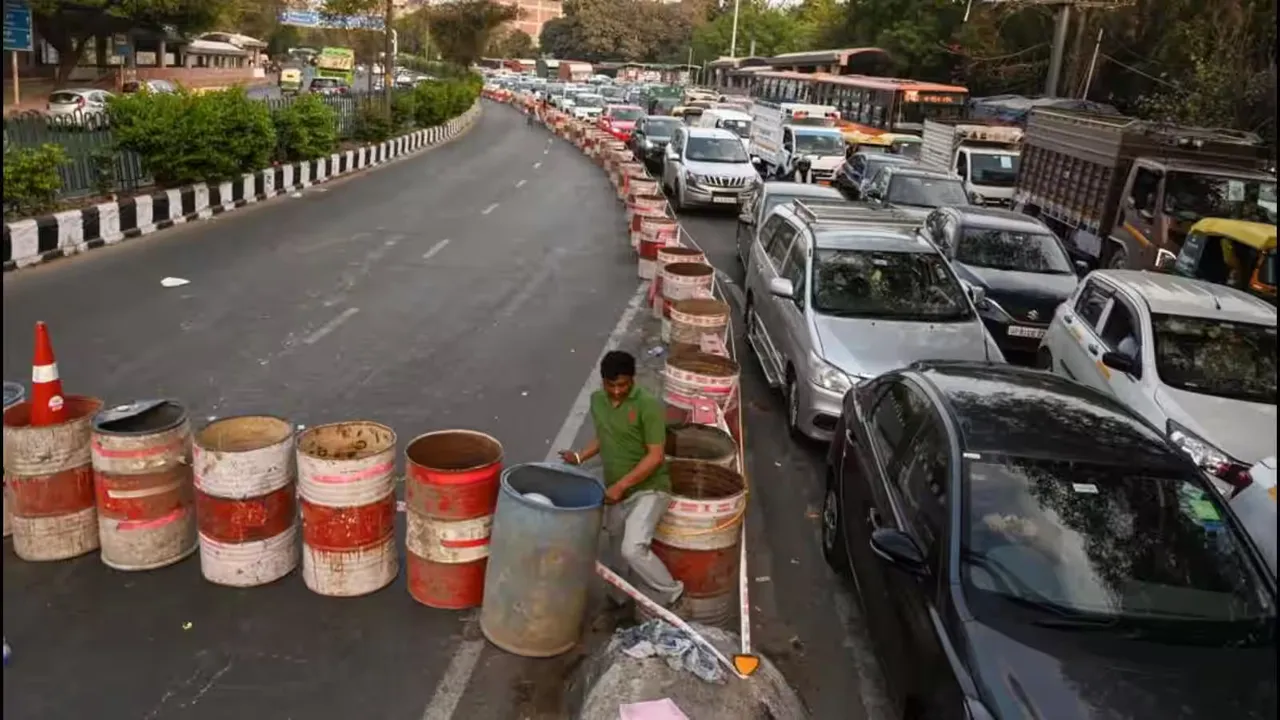 Chirag Delhi flyover repair
