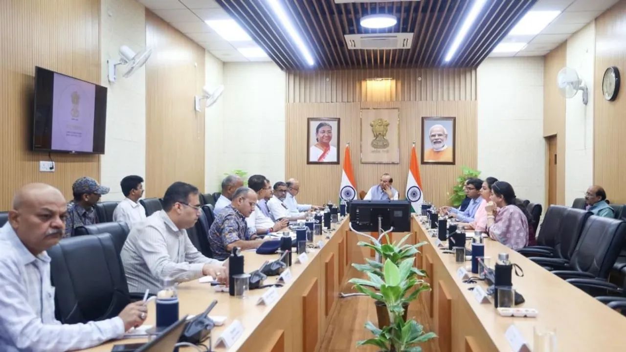Delhi LG, VK Saxena today convened an emergency meeting of all concerned agencies of Delhi Government, Delhi Jal Board, PWD, I&FC, MCD, NDMC, Delhi Police, DDA and NDRF.