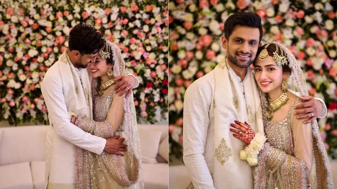 Shoaib Malik and Sana Javed