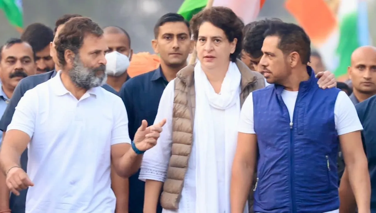 Congress general secretary Priyanka Gandhi Vadra and her husband Robert Vadra joined Bharat Jodo Yatra on Thursday