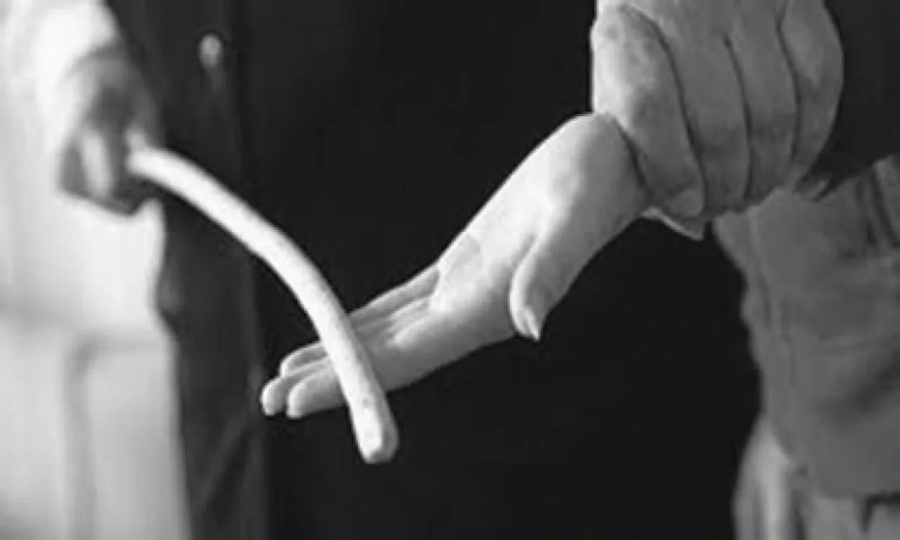 Cane Beating Teacher School Punishment