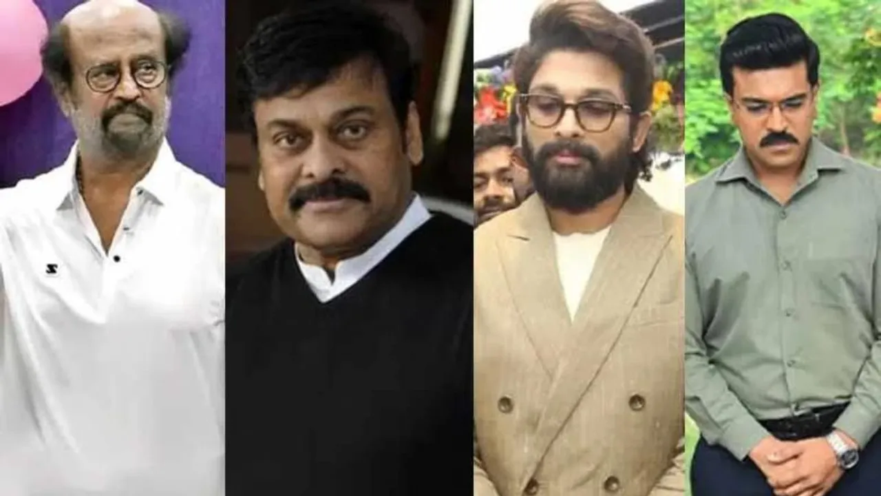 Rajinikanth, Chiranjeevi, Allu Arjun and Ram Charan