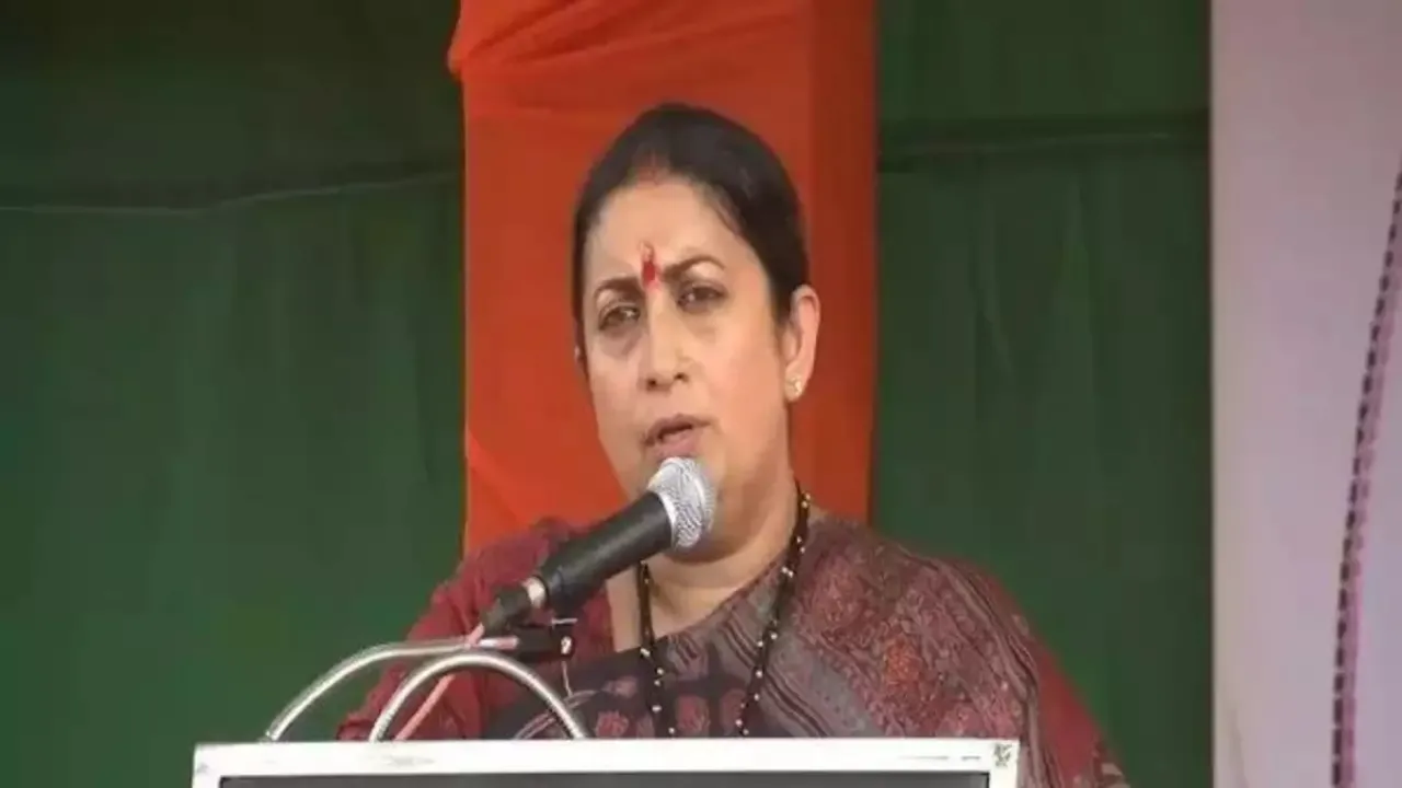 Smriti Irani in Chhattisgarh