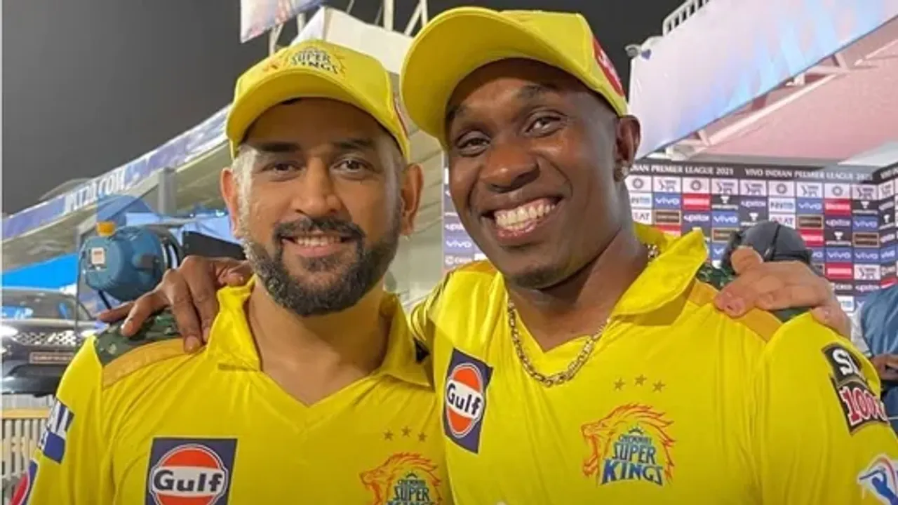 Dwayne Bravo Mahendra Singh Dhoni CSK Chennai IPL