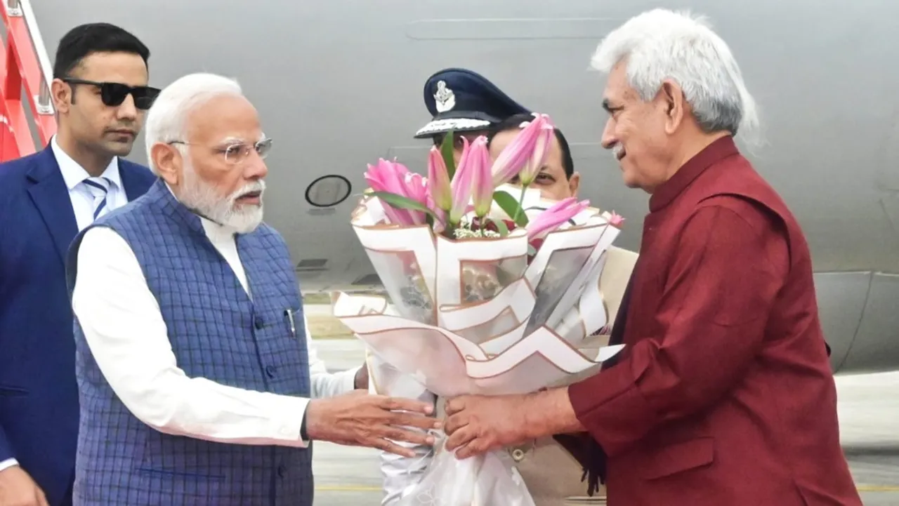 PM Modi reaches Jammu