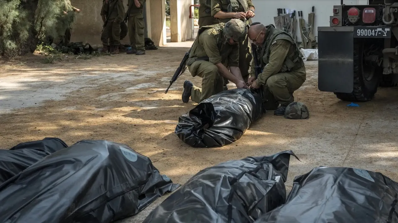 dead bodies in israeli village