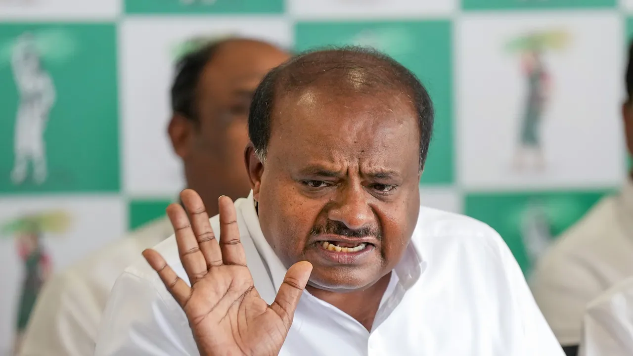 Union Minister H D Kumaraswamy (File image)