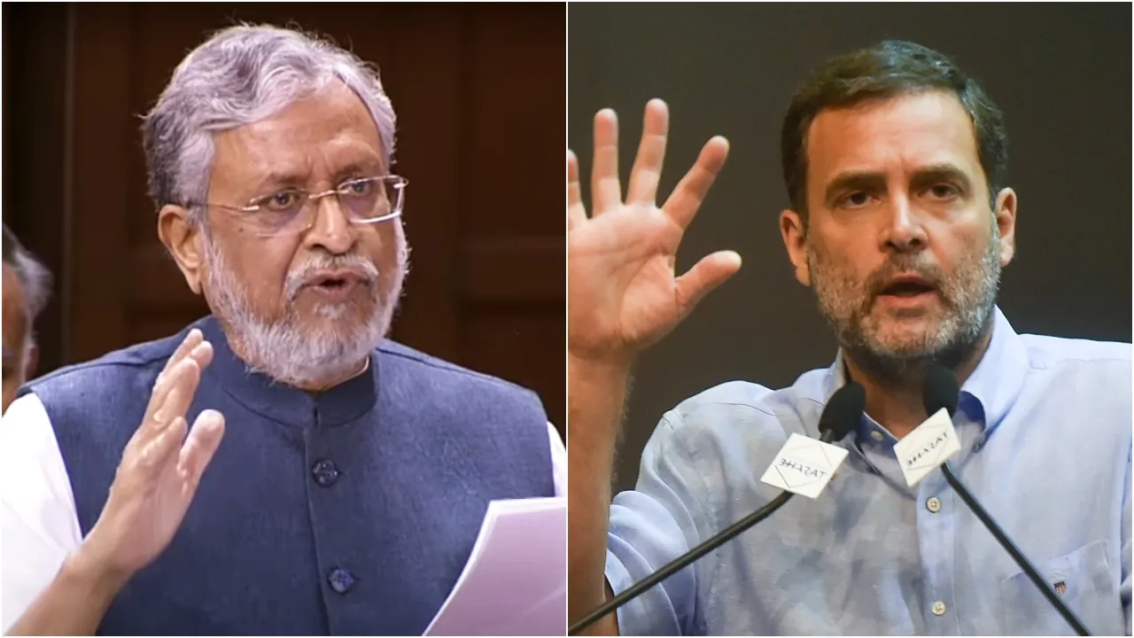 Sushil Modi Rahul Gandhi