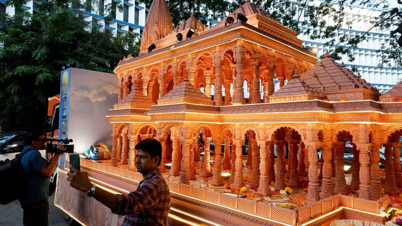 India Day Parade Ram mandir tableau