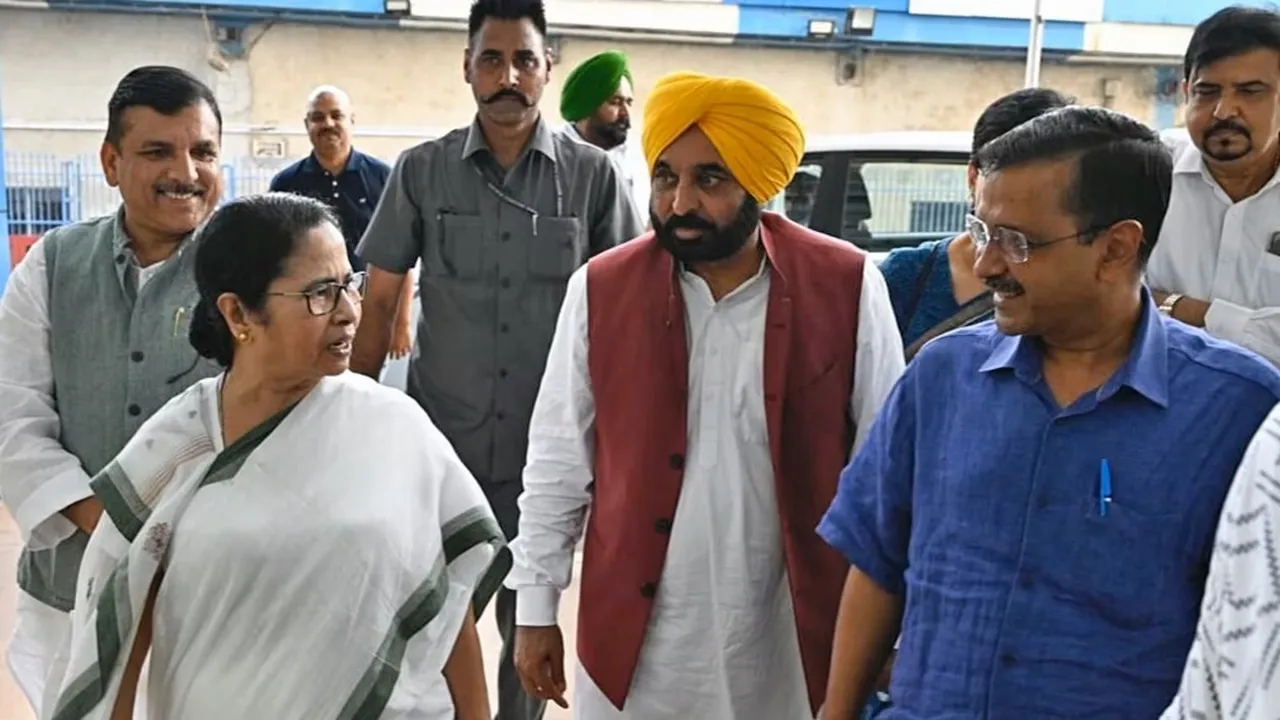 Mamata Banerjee Arvind Kejriwal Bhagwant Mann