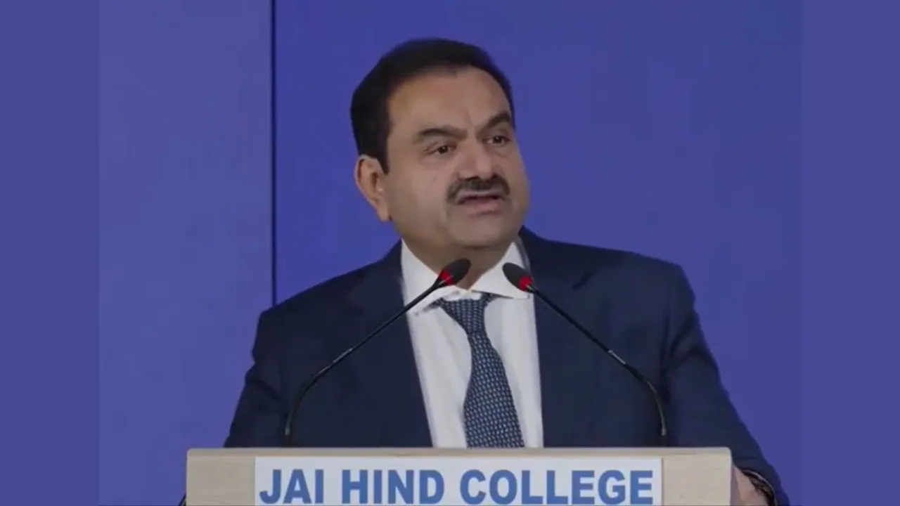 Adani Group chairman Gautam Adani addressing students at Jai Hind College in Mumbai on Teachers Day