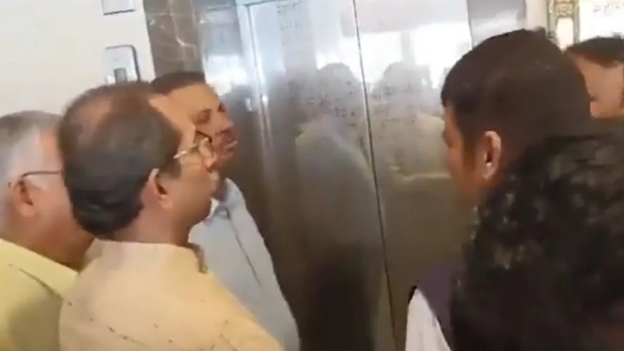 An accidental encounter between Maharashtra deputy CM Devendra Fadnavis and Shiv Sena (UBT) chief Uddhav Thackeray in a lift in Vidhan Bhawan on Thursday