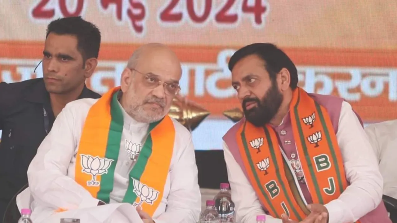 Amit Shah Nayab Singh Saini