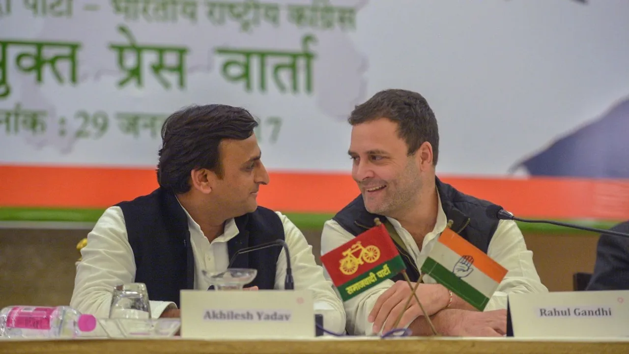 Rahul Gandhi Akhilesh Yadav Congress SP Alliance