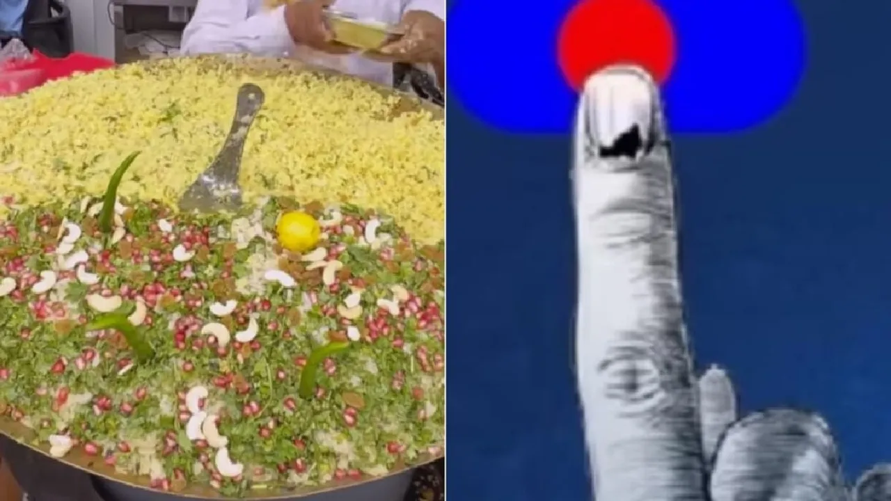 Poha and jalebi