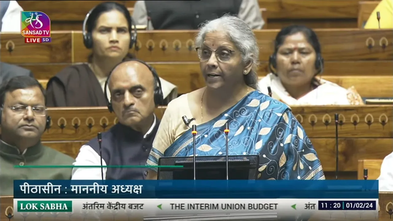 Nirmala Sitharaman Union Budget Speech Interim Budget 2024