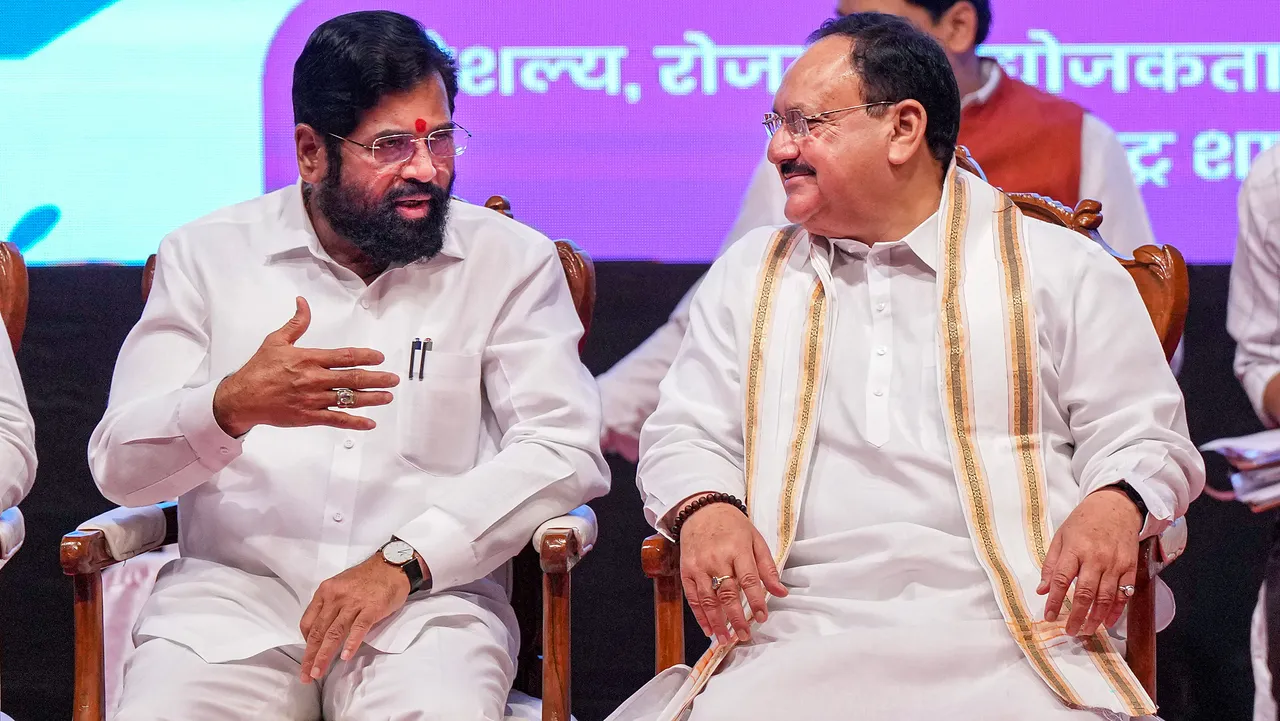 Eknath Shinde BJP National President JP Nadda