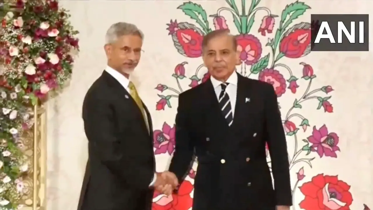 S Jaishankar meets Shehbaz Sharif