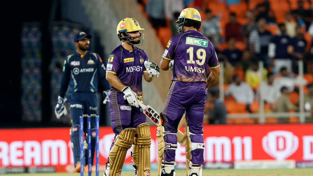 KKR batters Rinku Singh and Umesh Yadav