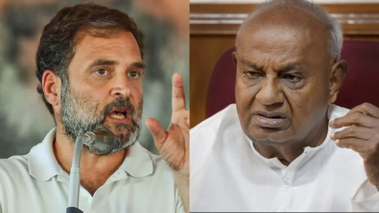 Rahul Gandhi Deve Gowda
