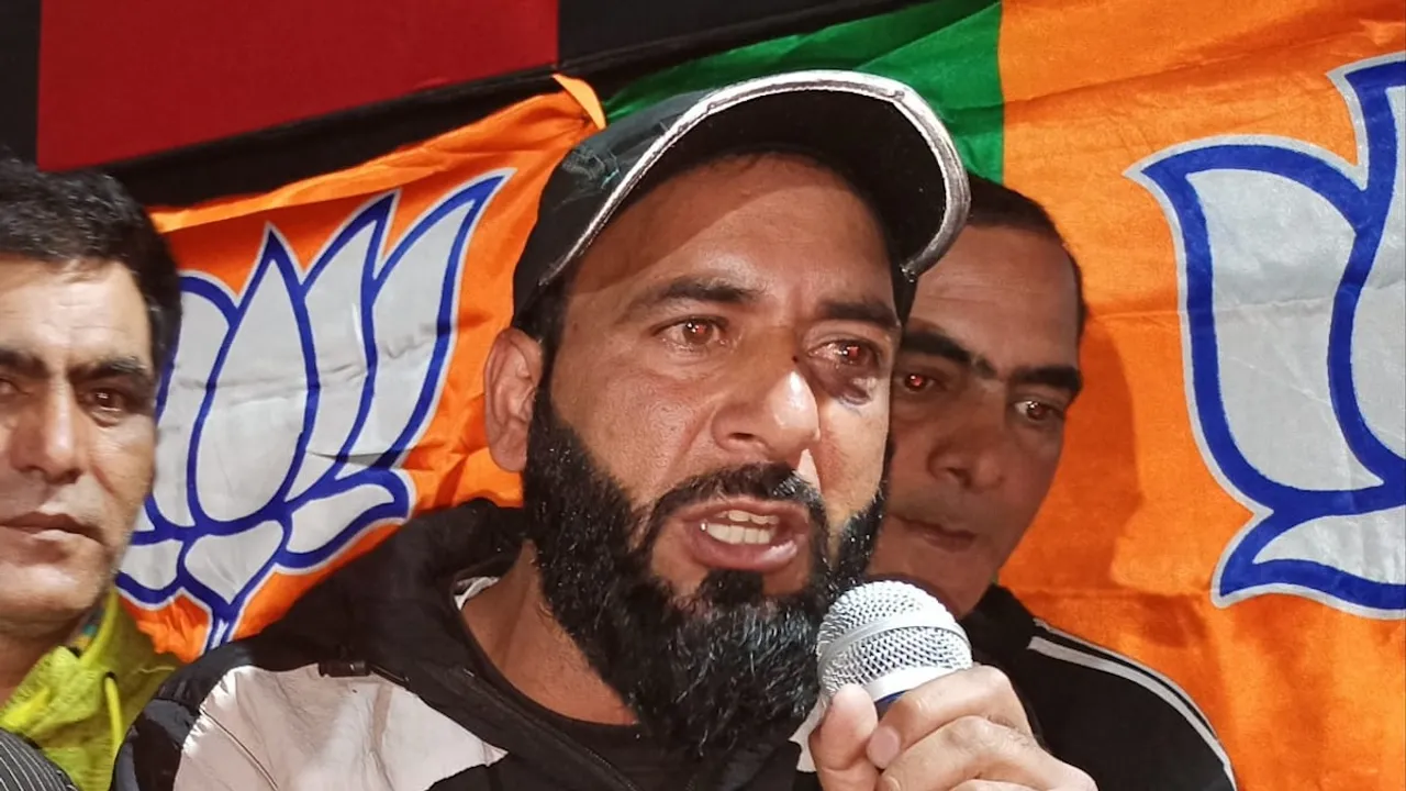 BJP leader and former Sarpanch Aijaz Sheikh was shot dead by terrorists in Shopian