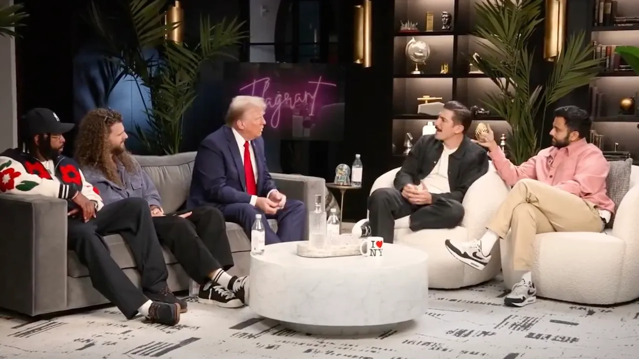 Donald Trump in a podcast