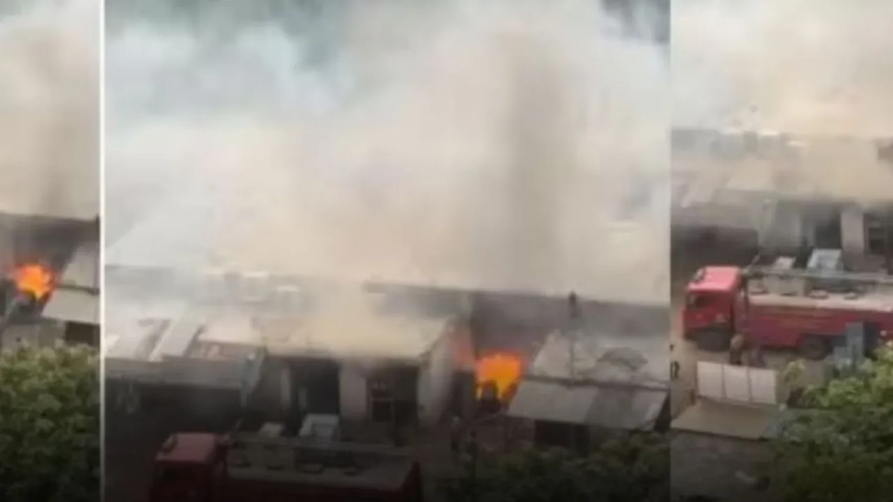 Zepto store fire