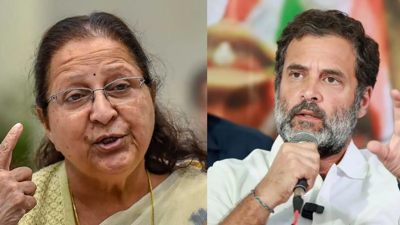 Sumitra Mahajan Rahul Gandhi