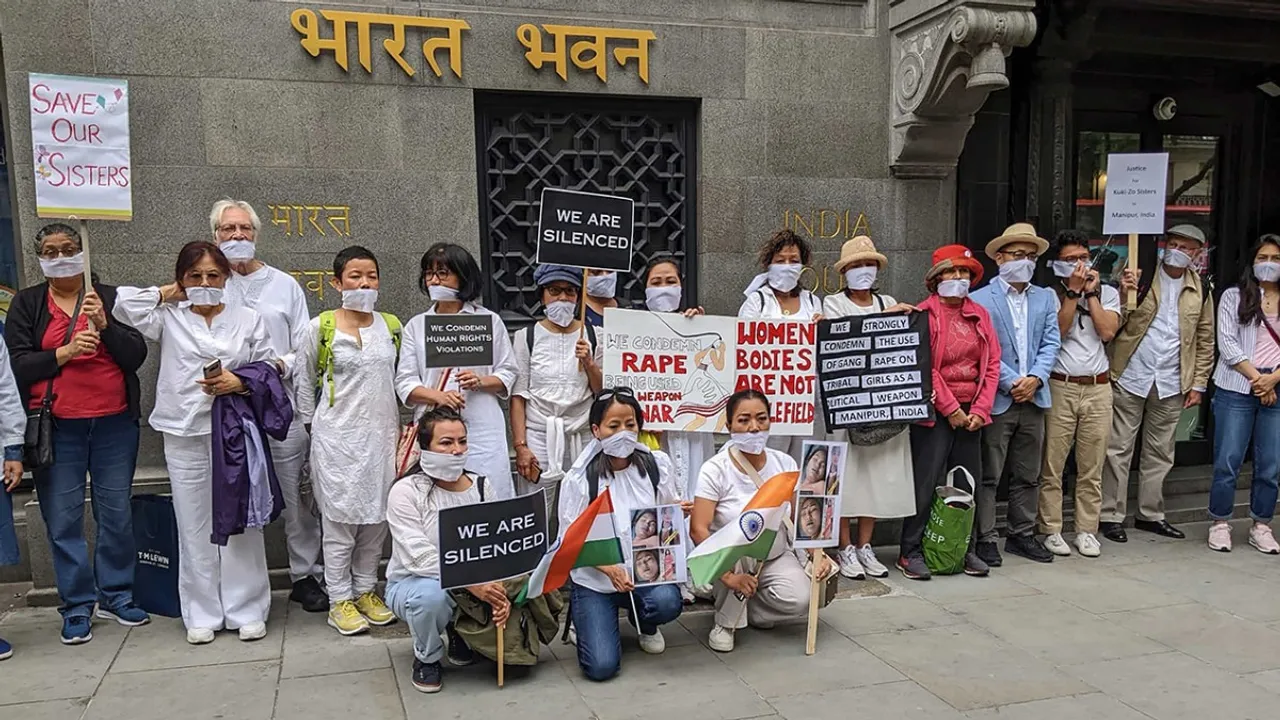 Manipur Violence London Protest