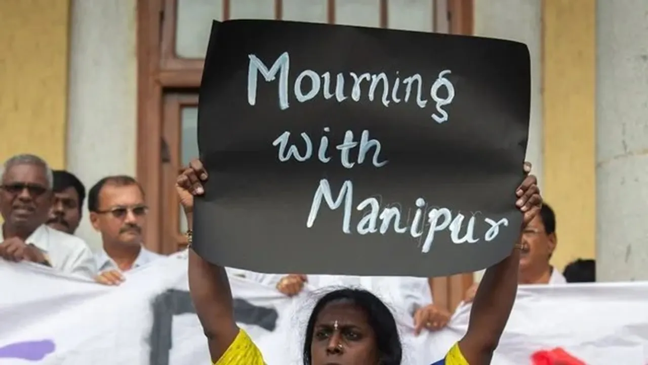 Lawyers in Imphal Protest Against Excessive Force on Women Protesters by Security Personnel