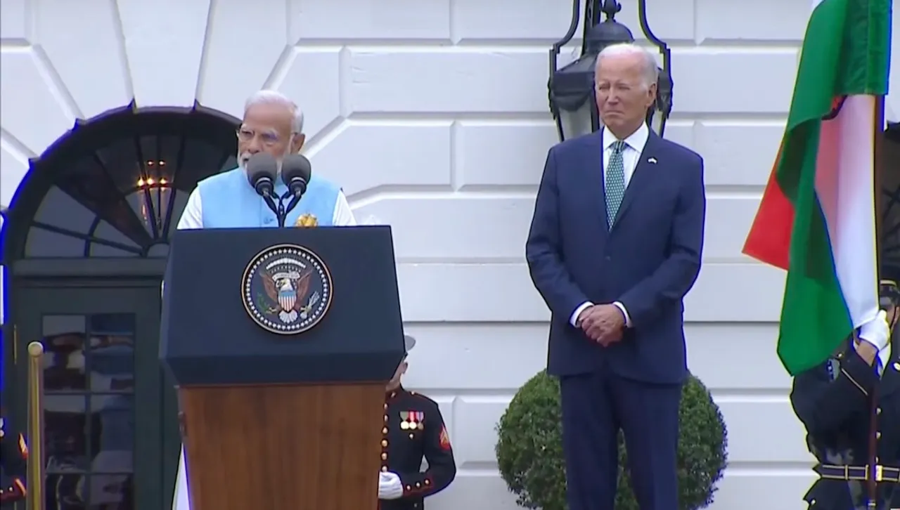 Narendra Modi and Joe Biden