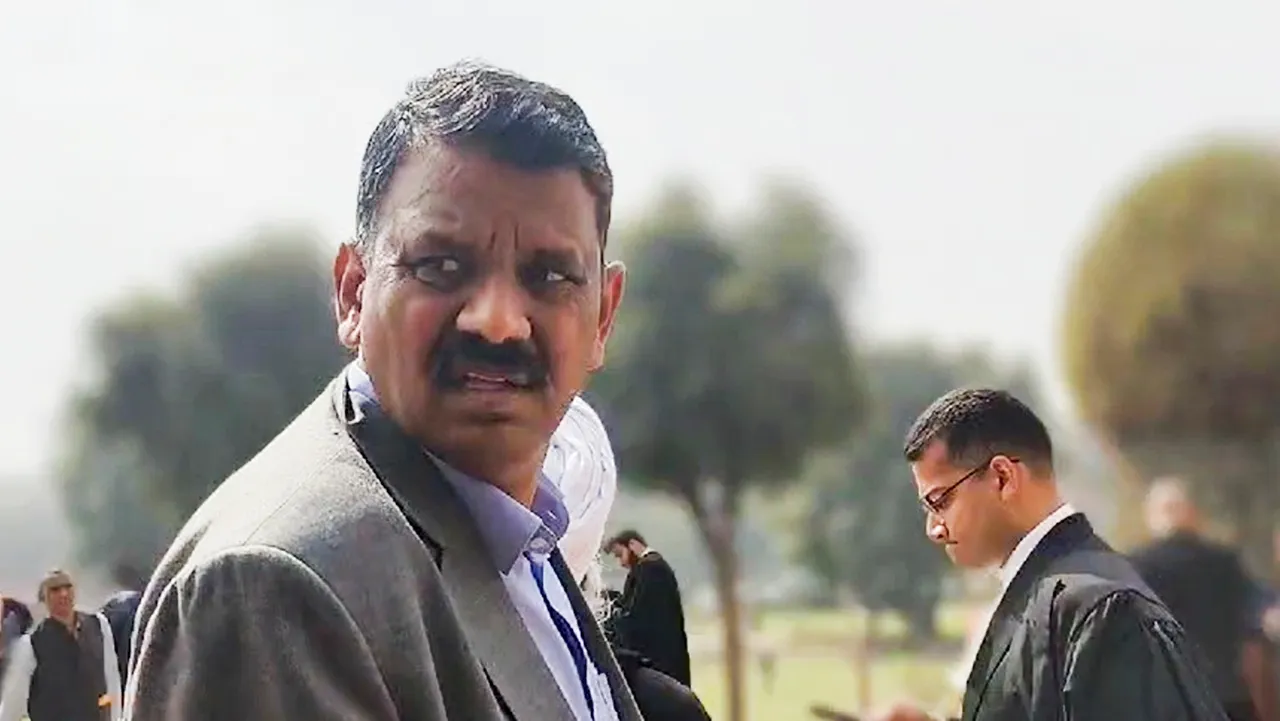 Anil Masih, Returning Officer for Chandigarh mayoral election, at the Supreme Court for a hearing in the alleged tampering in the election, in New Delhi
