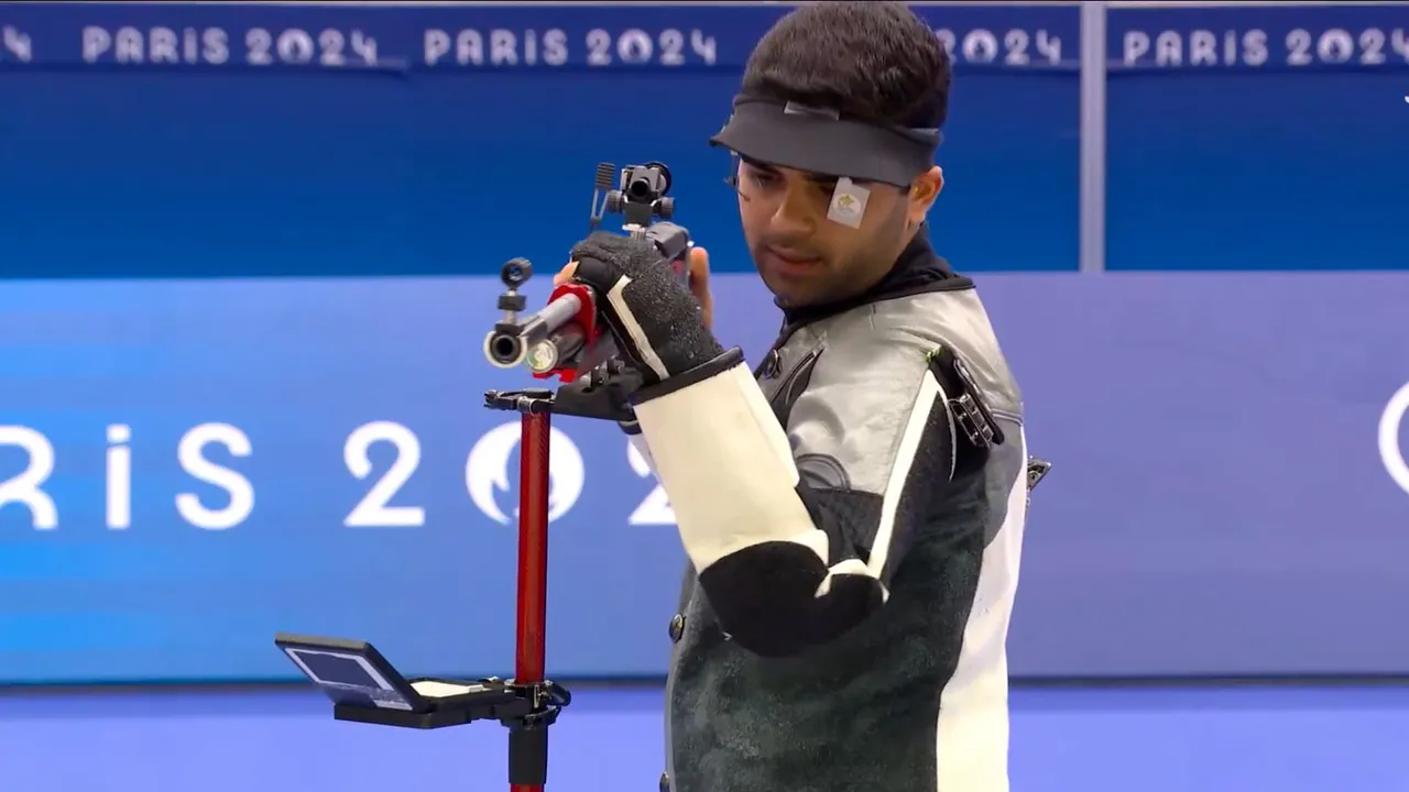 Indian shooter Arjun Babuta at Paris Olympics