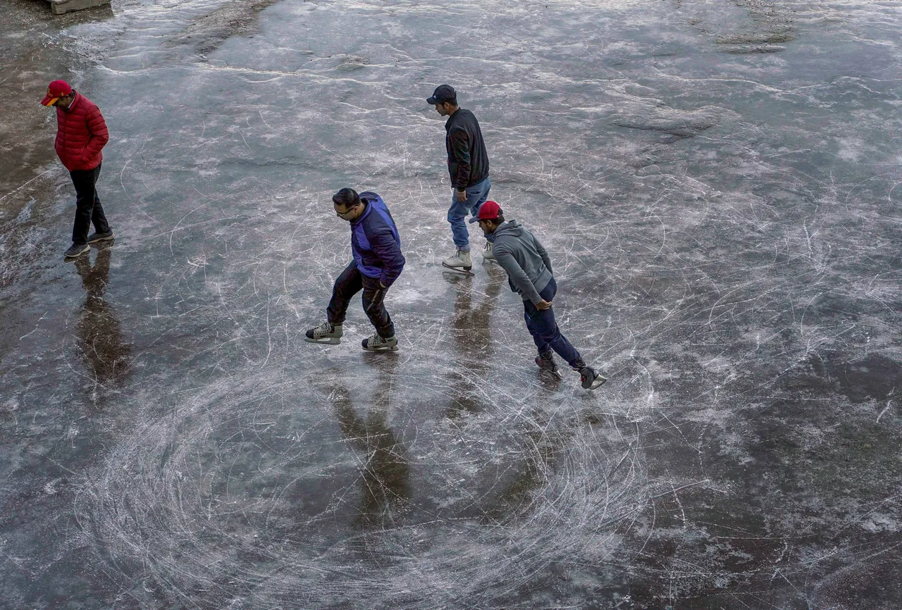 Ice skating in Shimla