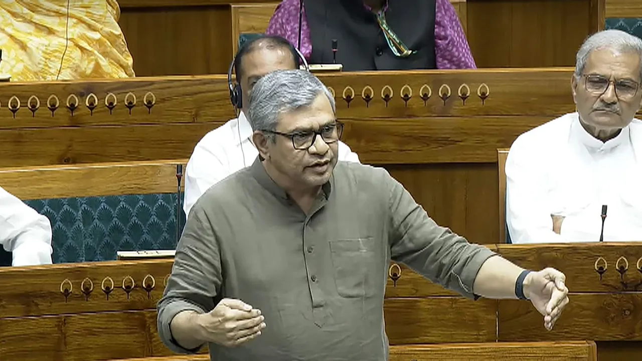 Union Railway Minister Ashwini Vaishnaw speaks in the Lok Sabha during the Monsoon session of Parliament, in New Delhi, Thursday, August 1, 2024.