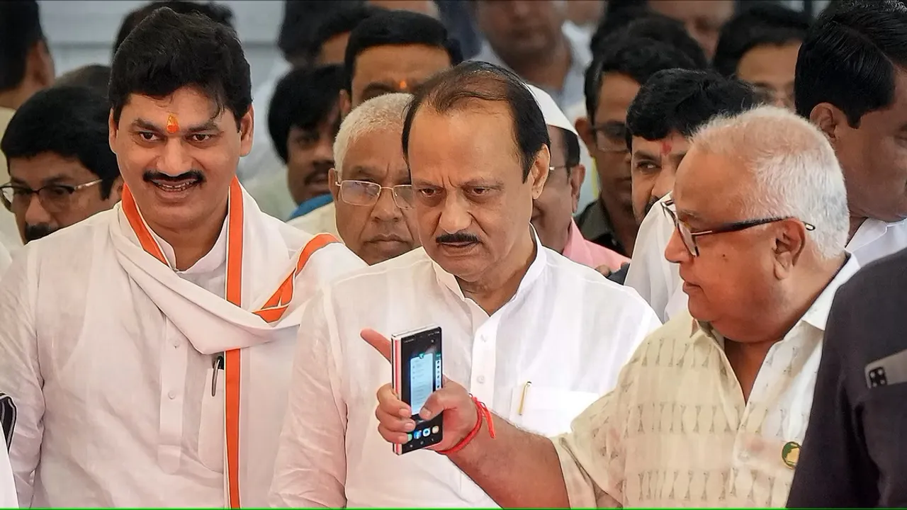 Ajit Pawar meets Sharad Pawar
