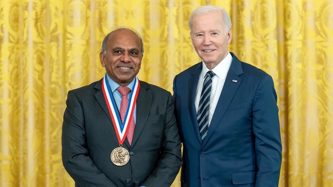Subra Suresh with joe Biden