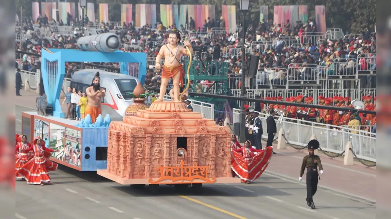 Uttar Pradesh Tableau Ram lalla Republic Day
