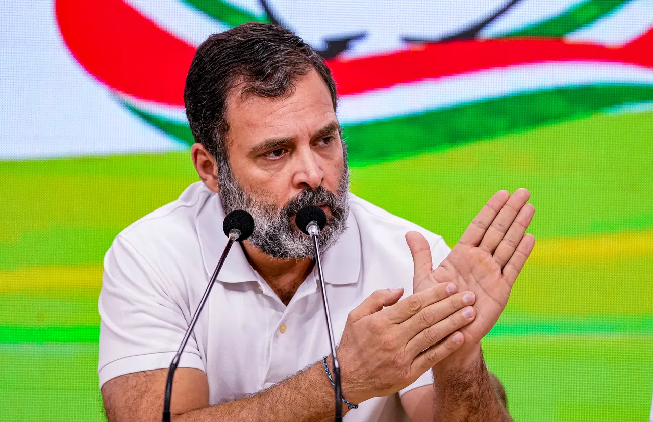 Rahul Gandhi addresses press conference