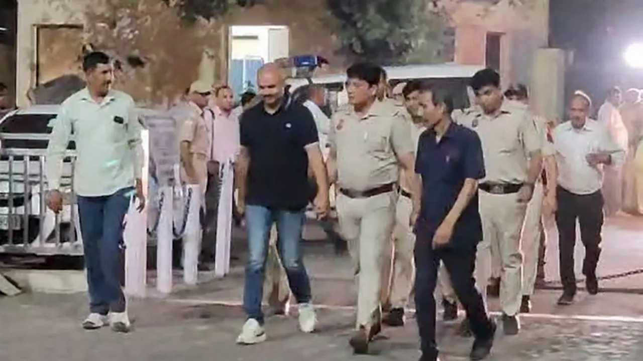 Delhi CM Arvind Kejriwal's aide Bibhav Kumar being brought to Tis Hazari Court in the case of alleged assault on AAP MP Swati Maliwal, in New Delhi, Saturday, May 18, 2024.
