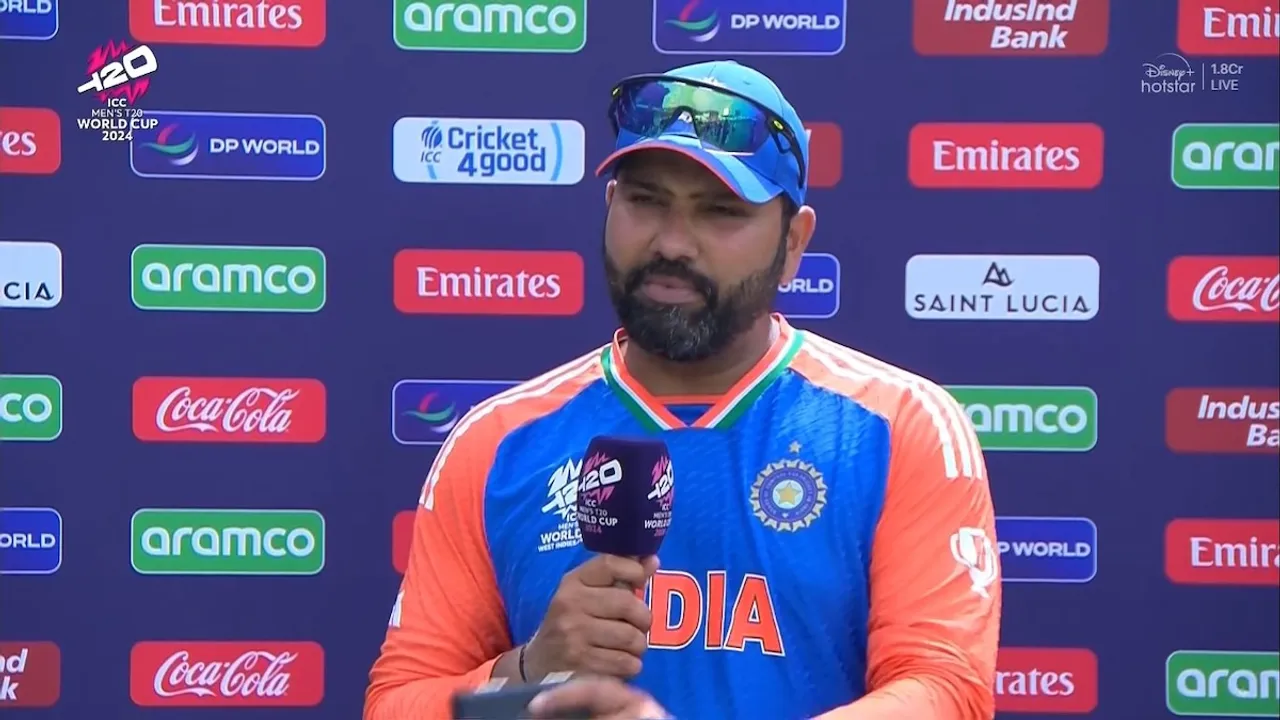 Rohit Sharma after defeating Australia