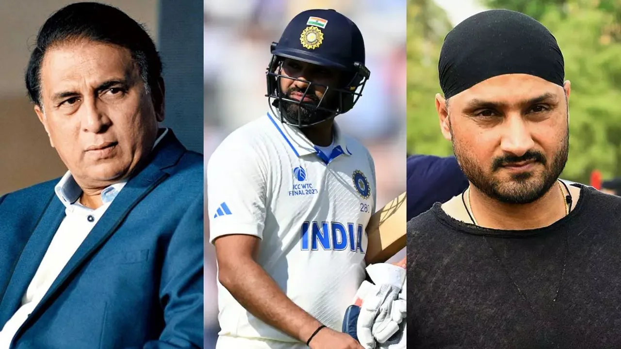 Sunil Gavaskar Rohit Sharma Harbhajan Singh