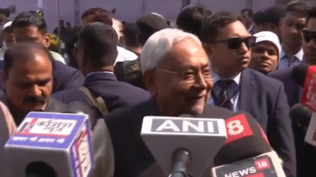 Nitish Kumar speaking