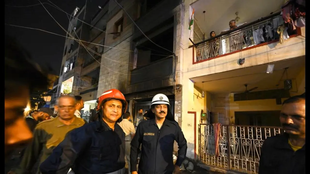 Fire at Mukherjee Nagar